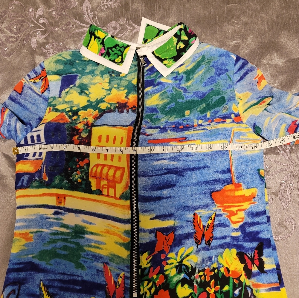 100% silk mini dress Size S - Picture 6 of 6